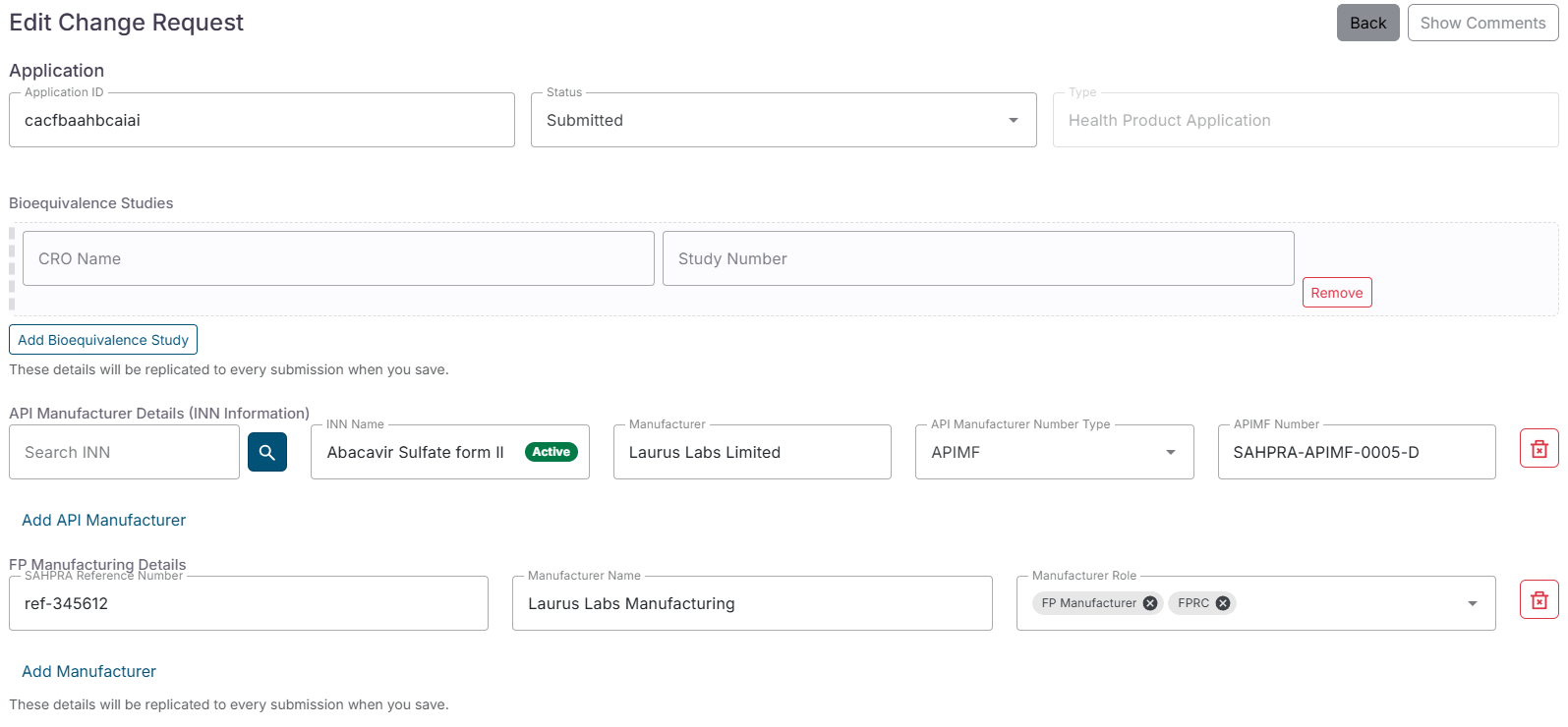Edit General Information